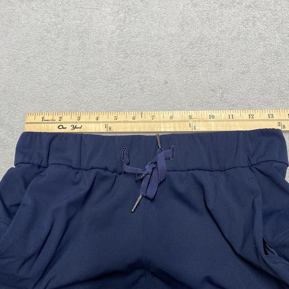 Lululemon On The Fly 7/8 Pant Womens 4 Navy Blue Casual Drawstring - Picture 4 of 9